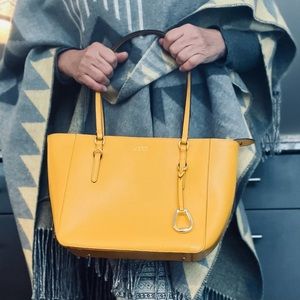 Yellow Ralph Lauren purse/tote